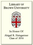 Abigail R. Heingartner, Class of 2016