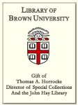 Customized digital bookplate for Thomas A. Horrocks, Director of Special Collections and the John Hay Library