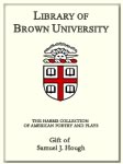 Customized digital bookplate for Samuel J. Hough to the Harris Collection