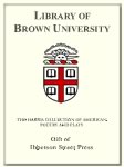 Customized digital bookplate for Ibbetson Street Press to the Harris Collection