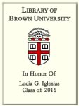Lucia G. Iglesias, Class of 2016