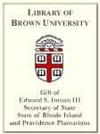 Customized digital bookplate for Edward S. Inman III, Secretary of State, State of Rhode Island and Providence Plantations