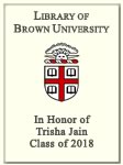 Trisha Jain, Class of 2018