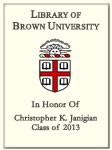 Christopher K. Janigian, Class of 2013