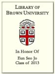 Eun Seo Jo, Class of 2013