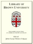 Customized digital bookplate for John Carter Brown Library to the Harris Collection