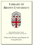 Customized digital bookplate for From the Books and Papers of Curt Johnson to the Harris Collection