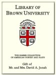 Customized digital bookplate for Mr. and Mrs. David A. Jonah to the Harris Collection