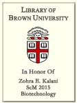 Zohra E. Kalani, ScM 2015