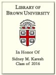 Sidney M. Karesh, Class of 2016