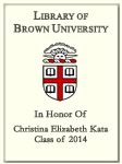 Christina Elizabeth Kata, Class of 2014