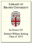 Edward William Kelting, Class of 2012