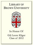 Gili Leore Kliger, Class of 2012