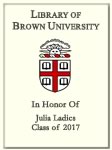 Julia Ladics, Class of 2017