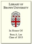 Bora A. Lee, Class of 2013