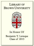 Benjamin T. Leveque, Class of 2013