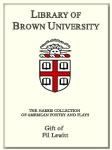 Customized digital bookplate for Fil Lewitt to the Harris Collection