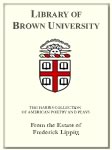 Customized digital bookplate for Frederick Lippitt to the Harris Collection
