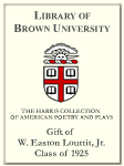 Customized digital bookplate for W. Easton Louttit, Jr., Class of 1925, to the Harris Collection