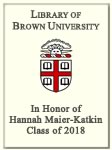 Hannah Maier-Katkin, Class of 2018