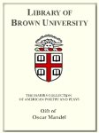 Customized digital bookplate for Oscar Mandel to the Harris Collection