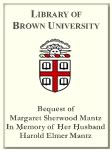 Customized digital bookplate for Bequest of Margaret Sherwood Mantz, in Memory of Her Husband, Harold Elmer Mantz