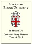 Catherine Mary Mardula, Class of 2012