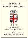 Customized digital bookplate for The Reverend Steele Wade Martin and Priscilla Clark Martin