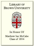Matthew Ian McCabe, Class of 2014