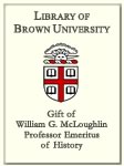 Customized digital bookplate for Professor William G. McLoughlin