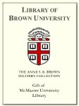 Customized digital bookplate for McMaster University Library