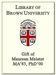 Customized digital bookplate for Maureen Meister, MA'83, PhD'00
