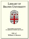 Customized digital bookplate for William S. Monroe to the Harris Collection