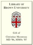 Customized digital bookplate for Christine Montross, MD '06, MMSc '07
