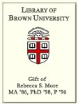 Customized digital bookplate for Rebecca S. More, MA '86, PhD '98, P '96