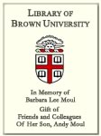 Customized digital bookplate for Given In Memory of Barbara Lee Moul