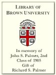 Customized digital bookplate for John S. Palmer, 2nd, Class of 1905.   Gift of Richard S. Palmer