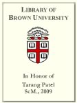 Tarang Patel, ScM. 2009