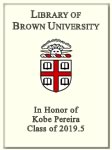 Kobe Pereira, Class of 2019.5