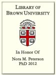 Nora M. Peterson, PhD 2012