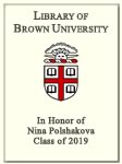 Nina Polshakova, Class of 2019
