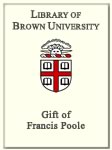 Customized digital bookplate for Francis Poole