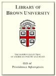 Customized digital bookplate for Providence Athenaeum to the Harris Collection