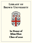 Mina Rhee, Class of 2020