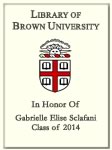 Gabrielle Elise Sclafani, Class of 2014