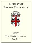 Customized digital bookplate for The Shakespearean Society