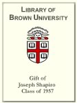 Customized digital bookplate for Joseph Shapiro, Class of 1957