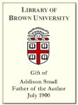 Customized digital bookplate for Addison Small, Father of the Author, July 1900