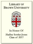Hadley Sorsby-Jones, Class of 2017