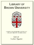 Customized digital bookplate for Luther Spoehr to the Lincoln Collection